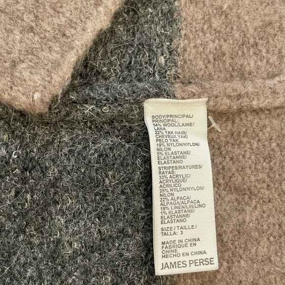 James Pearse Size 3 Women's Wool Coat - Picture 4 of 4